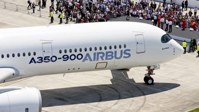 Airbus A350 XWB nach erfolgreicher Landung