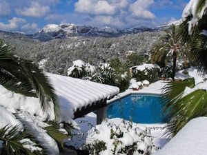 Mallorca im Schnee, Foto Mallorcazeitung